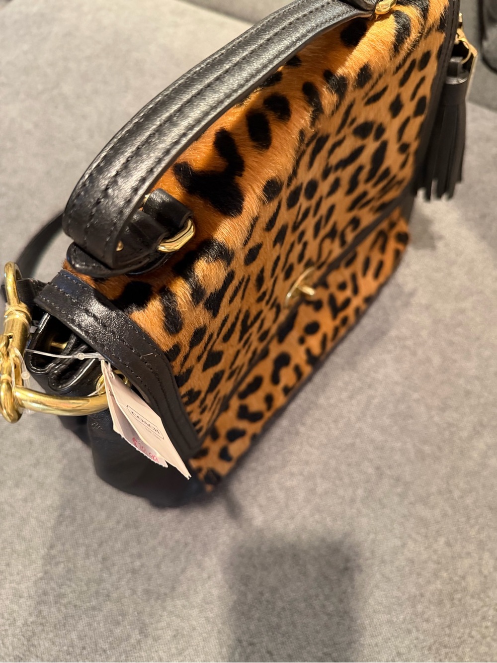 Coach Park Ocelot Haircalf Satchel Rare